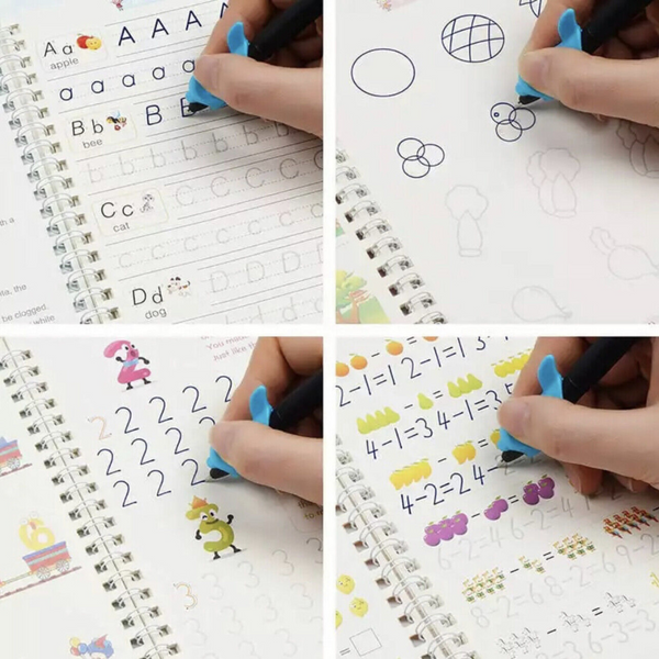 The "MAGIC" Fun Educational Grammar Tracer Kit! 🌈 (4 x Reusable Books + Pen/Grip/Ink Re-Fills!)