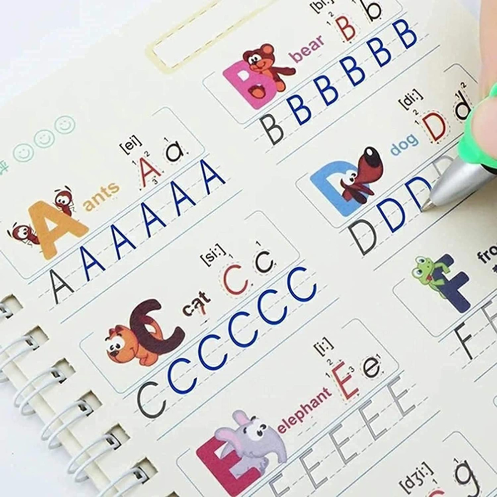 The "MAGIC" Fun Educational Grammar Tracer Kit! 🌈 (4 x Reusable Books + Pen/Grip/Ink Re-Fills!)
