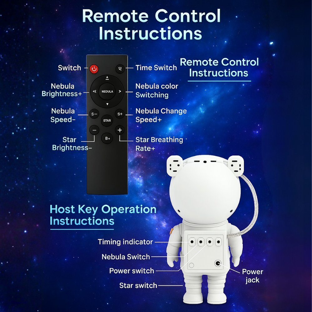 The Astronaut - GALAXY Projector!