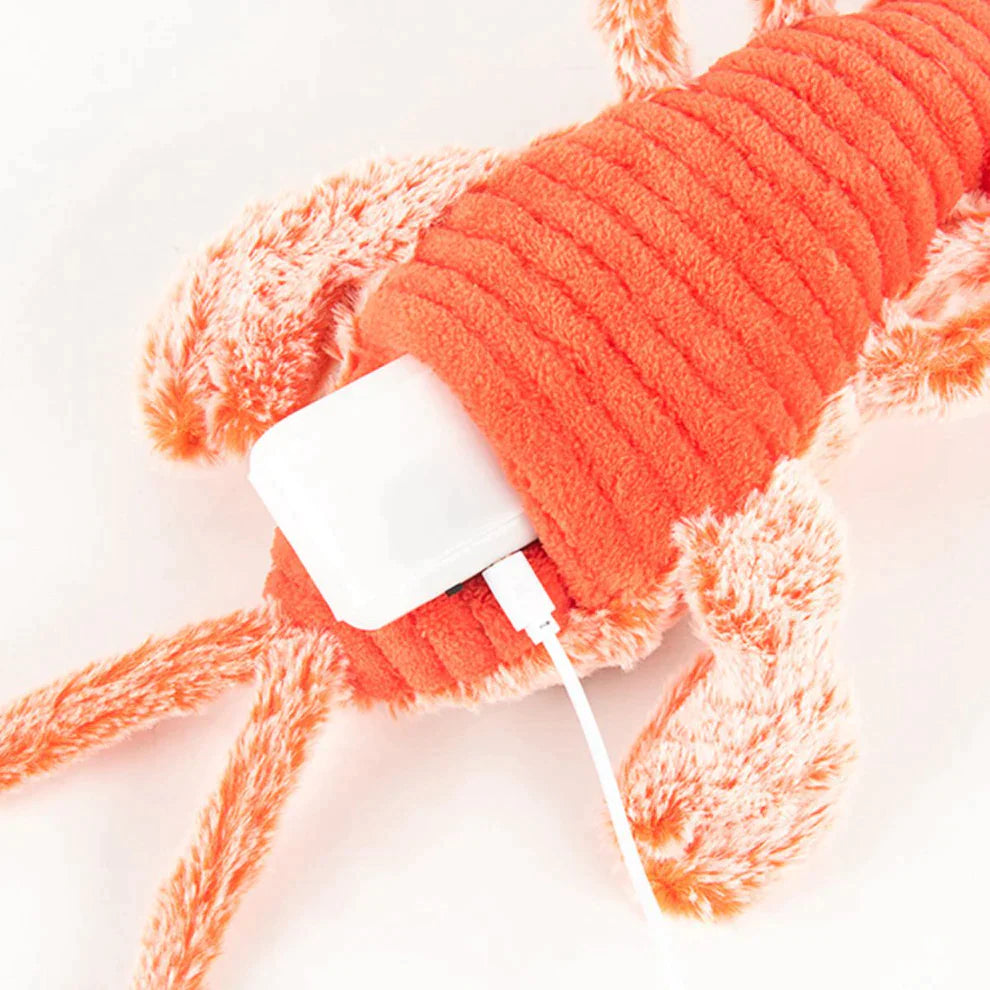 WooF - (USB) Wiggling Lobster Dog Chew Toy