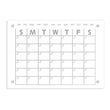 Magnetic Acrylic Dry Erase Monthly Calendar for Refrigerator_1