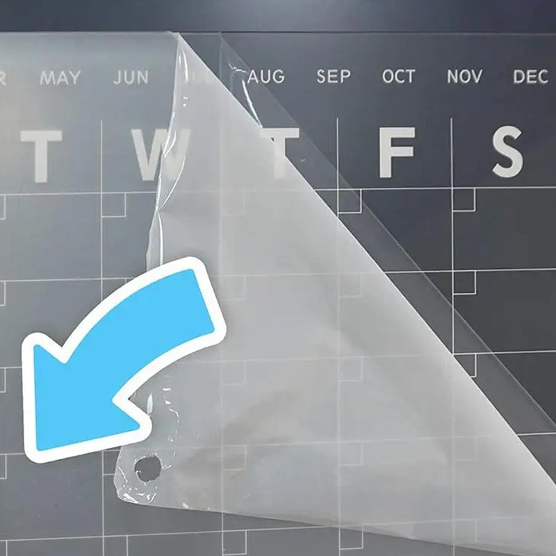 Magnetic Acrylic Dry Erase Monthly Calendar for Refrigerator_5