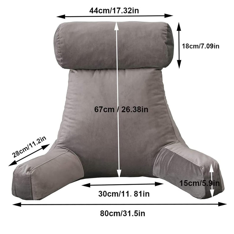 Therapeutic Reading Pillow Lumbar Support Cushion with Shredded Memory Foam_9