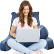 Therapeutic Reading Pillow Lumbar Support Cushion with Shredded Memory Foam_2